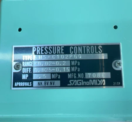 Pressure Switch SNS-C102PGQ 0.02-0.
