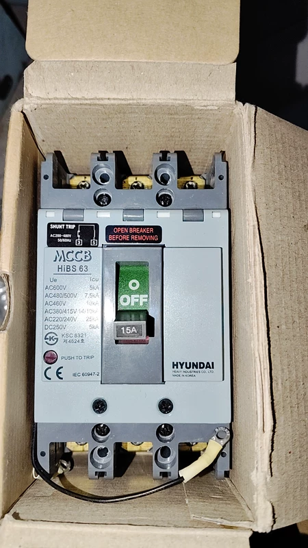 HYUNDAI MCCB HiBS 63 3P 1 Marine Spare Part