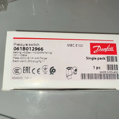 Danfoss Pressure Switch MBC 5100 Model 061B0