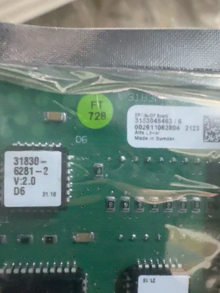 Alfa Laval Alfa Laval Control Board Model 31830-6281