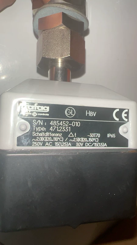 Trafag Temperature Sensor Model 471.2331 20
