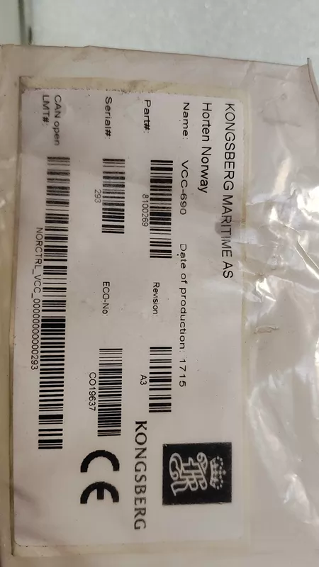 KONGSBERG VCC-690 Module Model 8100269