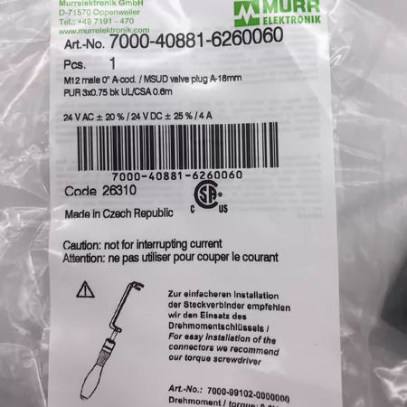 7000-40881-6260060MURR 700 Marine Spare Part