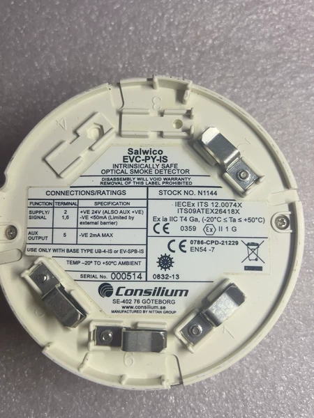Consilium EVC-PY-IS Smoke Detector Head N1