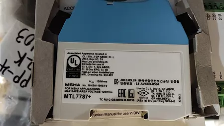 MTL7787+ Safety Barrier