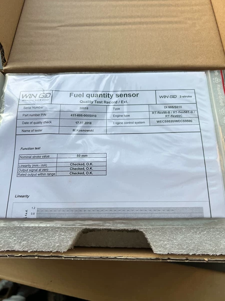Wartsila Fuel quantity sensor