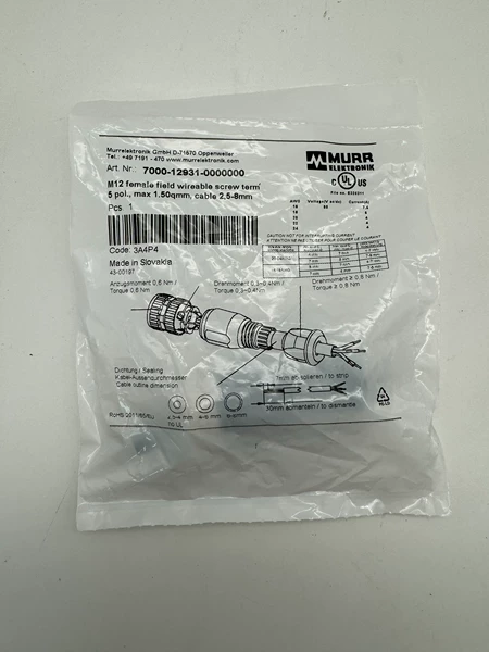 7000-12931-0000000 MURR Marine Spare Part