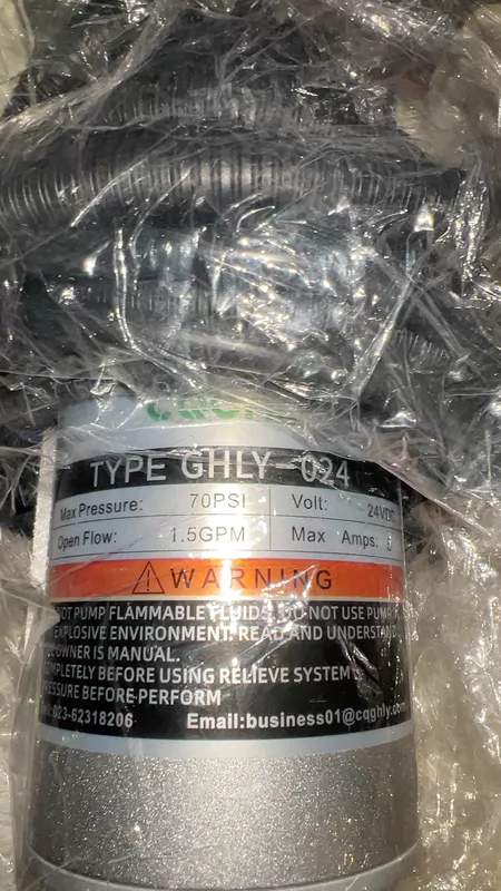 CQGHLY GHLY-024 Pump 24VDC Pressure 70