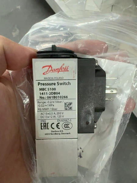 Danfoss Pressure Switch MBC 5100 Model 1411