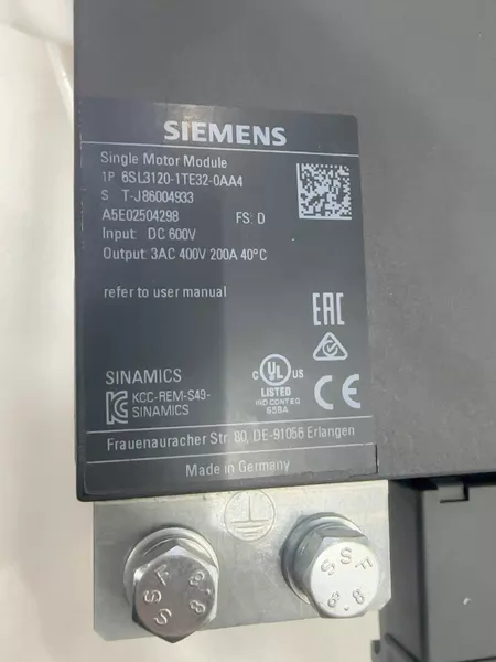 6SL3120-1TE32-0AA4 Siemens Drive