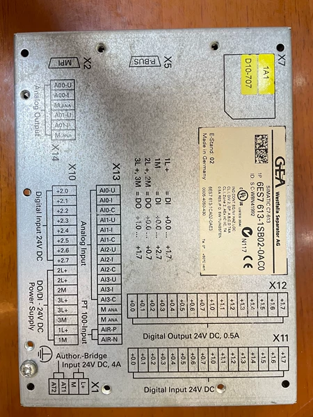 GEA D10 Control Panel Marine Spare Part