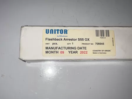 UNITOR flashback arrestor S5 Marine Spare Part