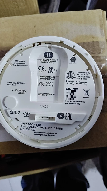Autronica V-530 Sensor Head 116-V-530