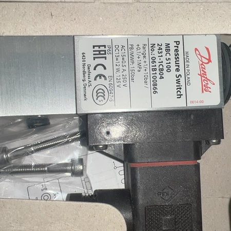 Danfoss Pressure Switch MBC5100 Model +1/+10