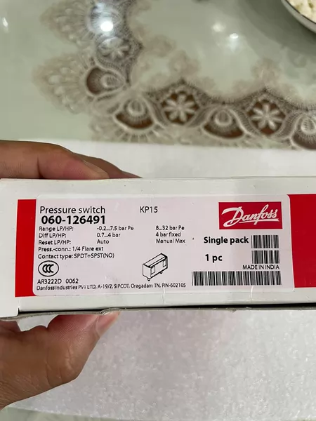 Danfoss Pressure Switch KP15