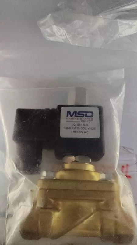 MSD 1/2"BSP Solenoid Valve 110/120VAC