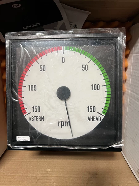 DEIF BW192 Main Engine Tachometer Range 150-0-150