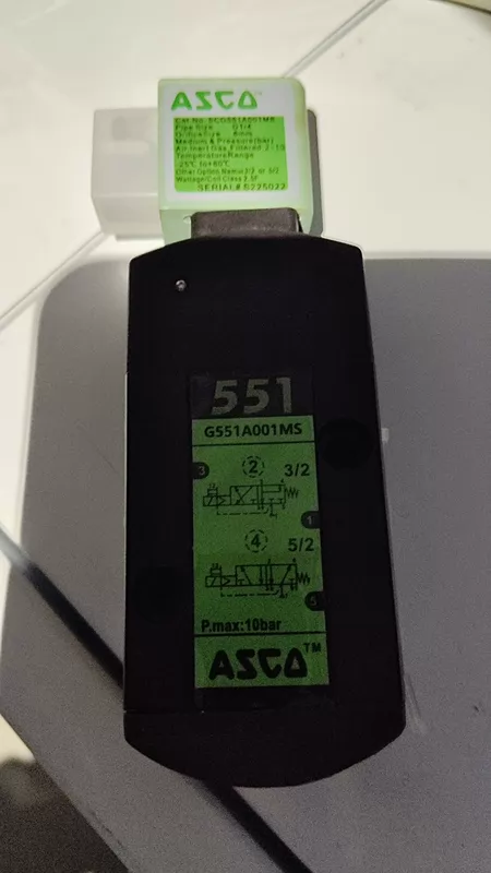 ASCO Solenoid Valve G551A001MS 230V 3