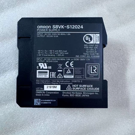 OMRON Omron Switch Power Supply Model S8VK-S12024 Input A