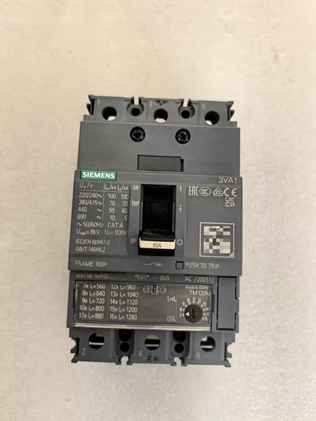 Siemens 3VA1 3VA1180-5MH32-0AA0 Marine Spare Part