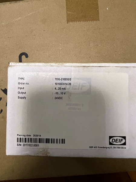 DEIF TDG-210DG/2 Marine Spare Part