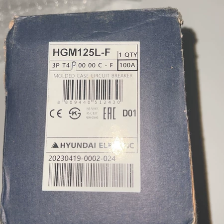 Hyundai HGM125L-F 100A Marine Spare Part