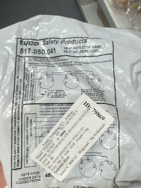 TYCO 4B Model 517.050.041 Marine Spare Part
