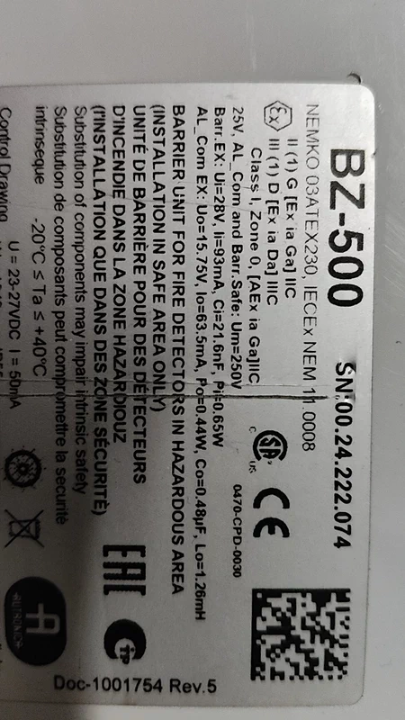 NEIKO BZ-500 Flame Detector Model SN:00.24.2