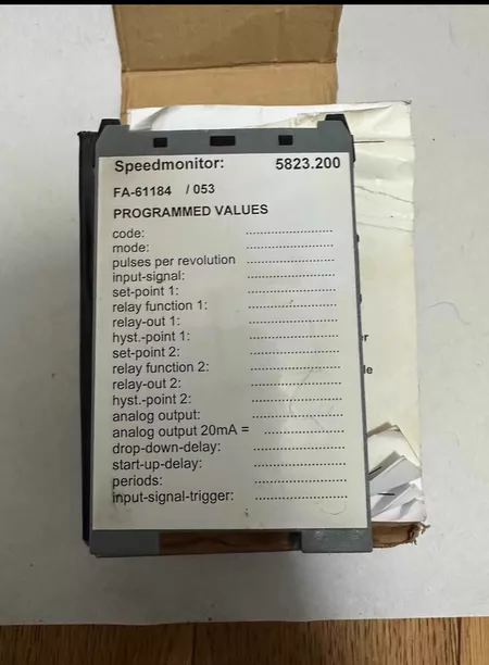 +SPEED+MONITOR+5823200+ Marine Spare Part