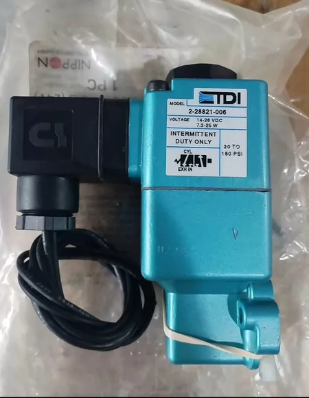 TDI Solenoid Valve 2-28821-006 Voltage 14-26V