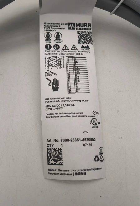 7000-23351-4520500 MURR M Marine Spare Part