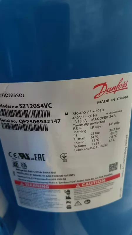 Danfoss SZ120S4VC Marine Spare Part
