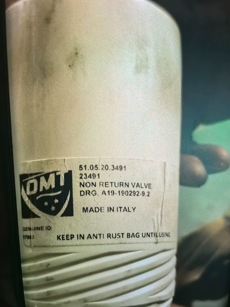 OMT+NEEDLE+GUIDE Main Engine Valve