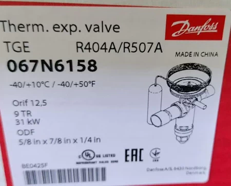 Danfoss Valve TGES2 TGES2.5 TGES4 TG