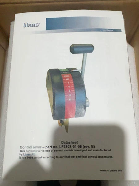 Lilaas LF180S-01-06 Model LF1 Marine Spare Part