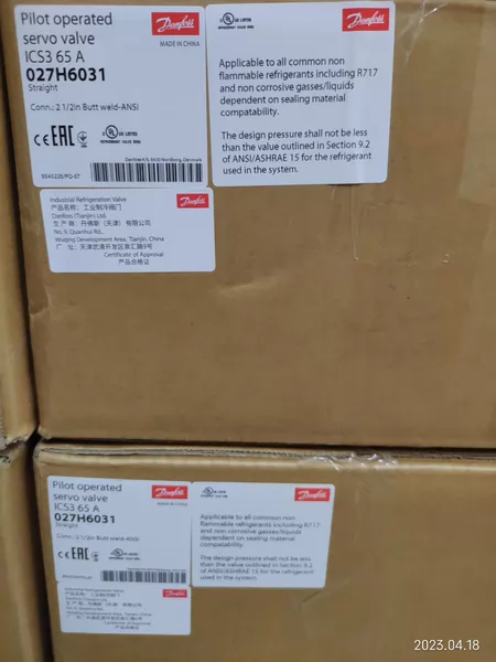 Danfoss Solenoid Valve Valve ICS3-65 Model 027H6031