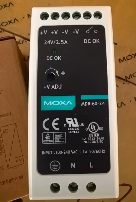 MOXA MDR-60-24 24V/2.5A Power Supply Marine Spare Part