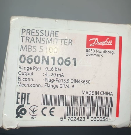 Danfoss Pressure Sensor MBS5100 Model 060N1