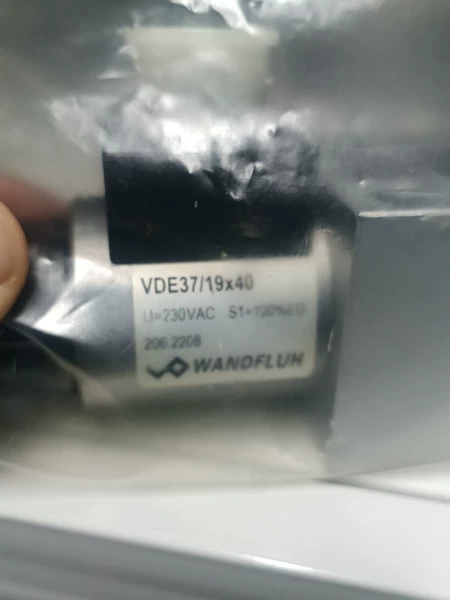WANDFLUH Solenoid Valve Coil Model VDE37/19x40