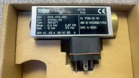 Trafag Pressure Sensor Model 9B3.4277 Range 0-6ba