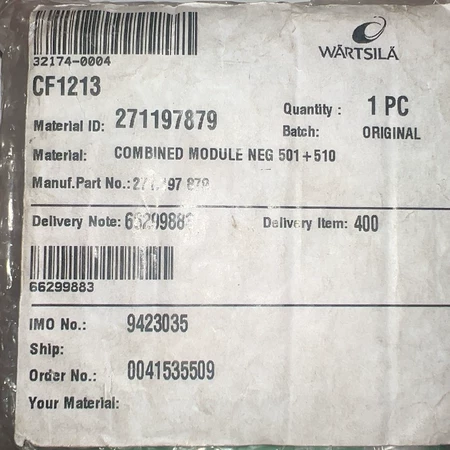 Wartsila NEG501+510 Module