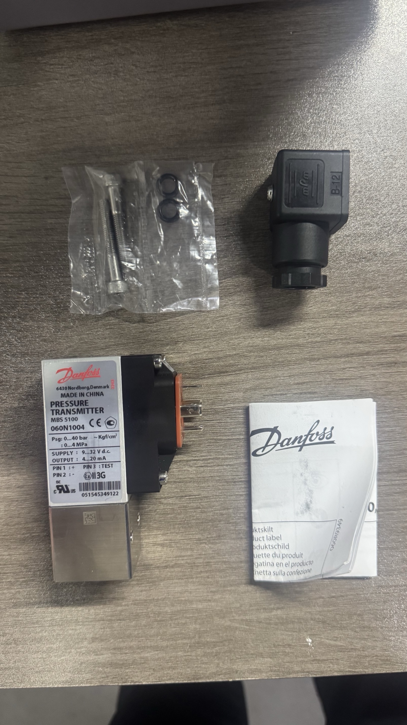 Danfoss MBS 5100 Pressure Transmitter, 060N1004