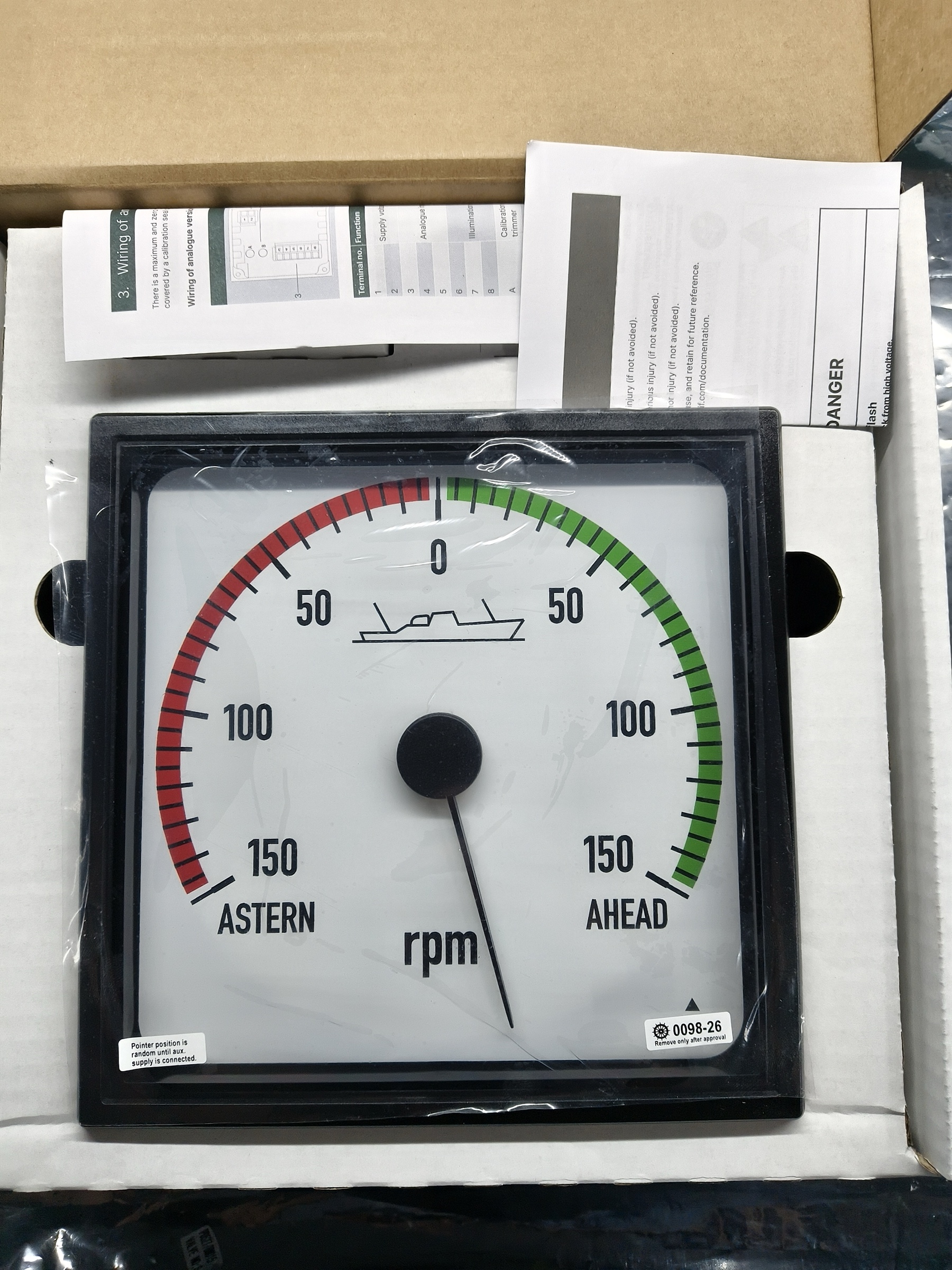 DEIF XL192 RPM Indicator, Order No. 101088803.90